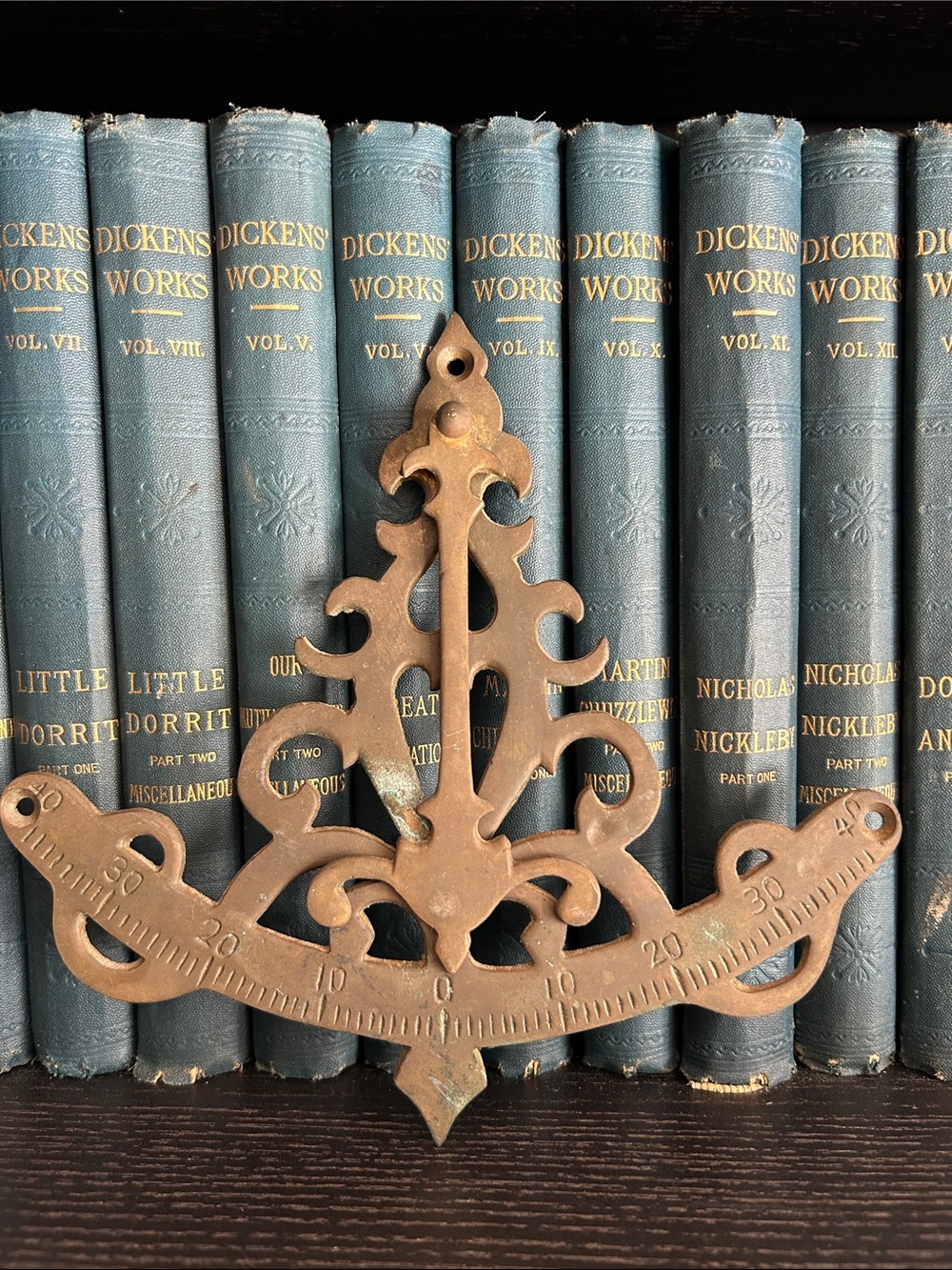 Vintage Brass Nautical Inclinometer, Perfect for Coastal Wall Decor